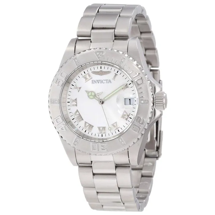 Invicta Invicta 12819 Womens Steel Bracelet Swiss Quartz Pro Diver Diamond Silver Dial Date Watch Bracelets Invicta Invicta 12819 Womens Steel Bracelet Swiss Quartz Pro Diver Diamond Silver Dial Date Watch Bracelets