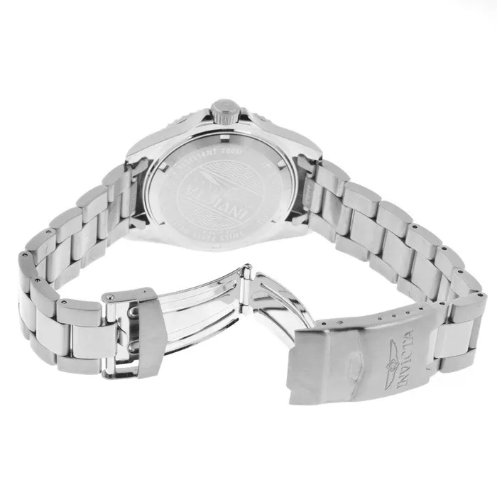 Invicta Invicta 12819 Womens Steel Bracelet Swiss Quartz Pro Diver Diamond Silver Dial Date Watch Bracelets