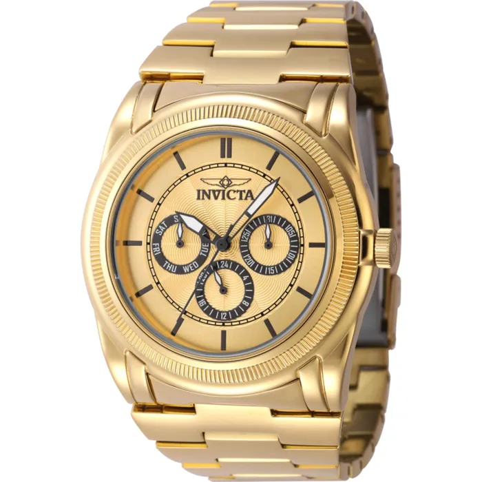 Invicta Invicta Mens Watch Slim Quartz Gold Tone Dial Yellow Gold Steel Bracelet 46261 Bracelets Invicta Invicta Mens Watch Slim Quartz Gold Tone Dial Yellow Gold Steel Bracelet 46261 Bracelets