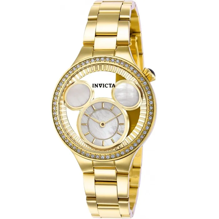 Invicta Invicta Womens Quartz Watch Disney MOP and Gold Dial Yellow Gold Bracelet 36264 Bracelets Invicta Invicta Womens Quartz Watch Disney MOP and Gold Dial Yellow Gold Bracelet 36264 Bracelets