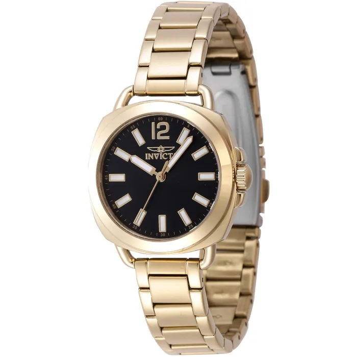 Invicta Invicta Womens Quartz Watch Wildflower Black Dial Yellow Gold Bracelet 47326 Bracelets Invicta Invicta Womens Quartz Watch Wildflower Black Dial Yellow Gold Bracelet 47326 Bracelets