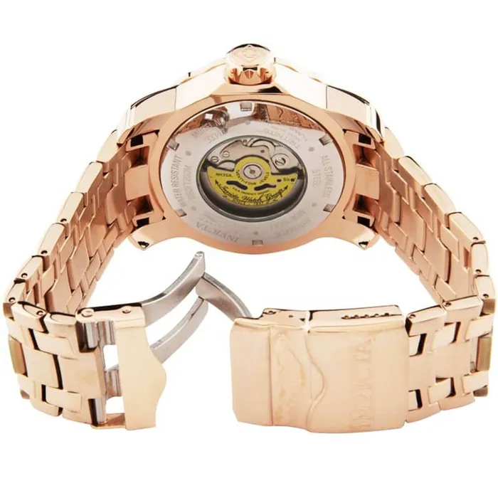 Invicta Mens Automatic Watch Pro Diver Blue Dial Rose Gold Bracelet Dive 33343 Invicta Bracelets Invicta Mens Automatic Watch Pro Diver Blue Dial Rose Gold Bracelet Dive 33343 Invicta Bracelets