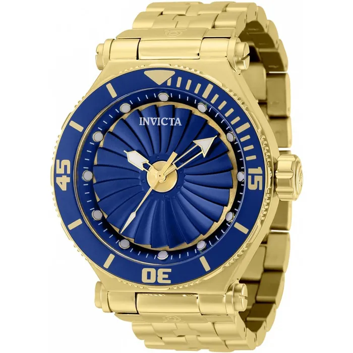 Invicta Mens Automatic Watch Pro Diver Blue Dial Yellow Gold Bracelet 37932 Invicta Bracelets Invicta Mens Automatic Watch Pro Diver Blue Dial Yellow Gold Bracelet 37932 Invicta Bracelets