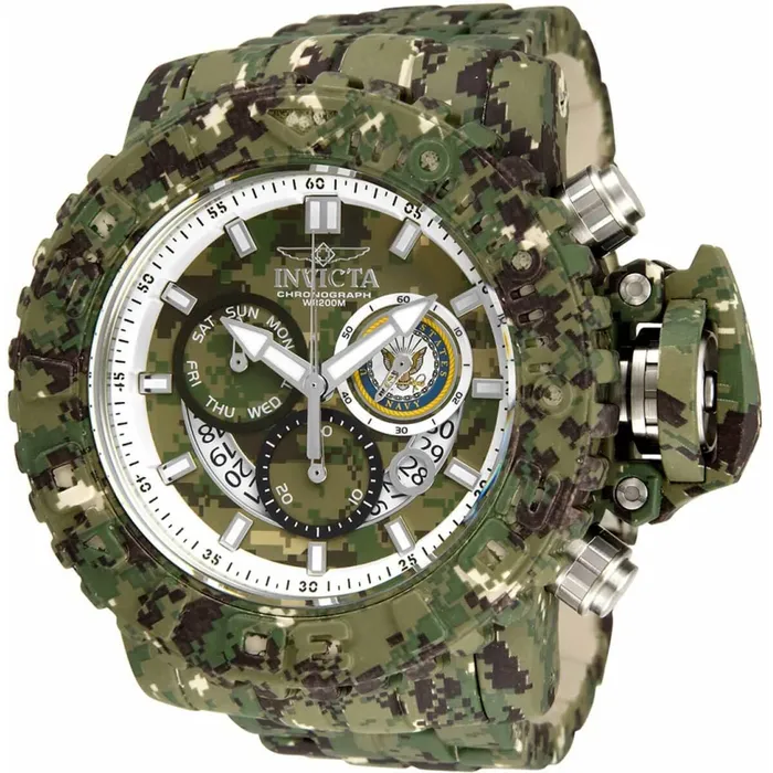 Invicta Mens Chrono Watch US Navy Camouflage and Silver Dial Bracelet 34677 Invicta Bracelets Invicta Mens Chrono Watch US Navy Camouflage and Silver Dial Bracelet 34677 Invicta Bracelets