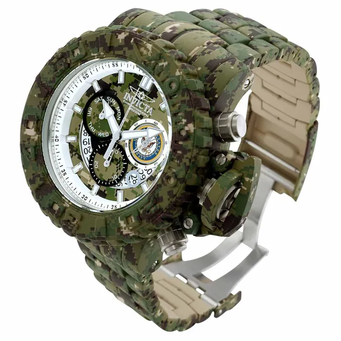 Invicta Mens Chrono Watch US Navy Camouflage and Silver Dial Bracelet 34677 Invicta Bracelets Invicta Mens Chrono Watch US Navy Camouflage and Silver Dial Bracelet 34677 Invicta Bracelets