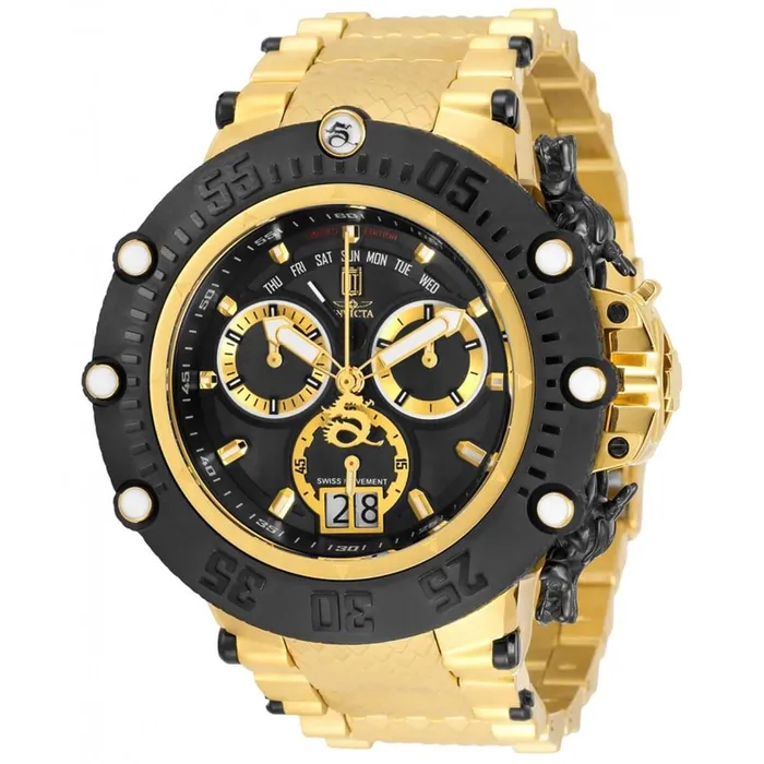 Invicta Mens Chronograph Watch Jason Taylor Yellow Gold Steel Bracelet 32540 Invicta Bracelets Invicta Mens Chronograph Watch Jason Taylor Yellow Gold Steel Bracelet 32540 Invicta Bracelets