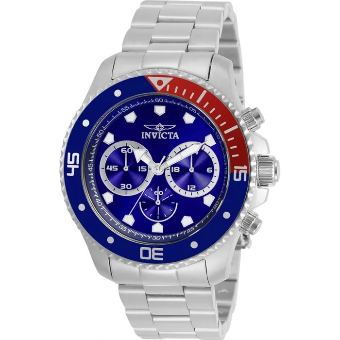 Invicta Mens Chronograph Watch Pro Diver Blue Dial Silver Tone Bracelet 30748 Invicta Bracelets Invicta Mens Chronograph Watch Pro Diver Blue Dial Silver Tone Bracelet 30748 Invicta Bracelets