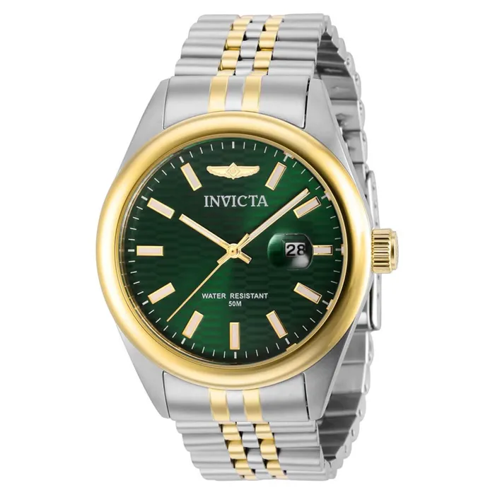 Invicta Mens Quartz Watch Aviator Green Dial Two Tone Case Bracelet 38418 Invicta Bracelets Invicta Mens Quartz Watch Aviator Green Dial Two Tone Case Bracelet 38418 Invicta Bracelets