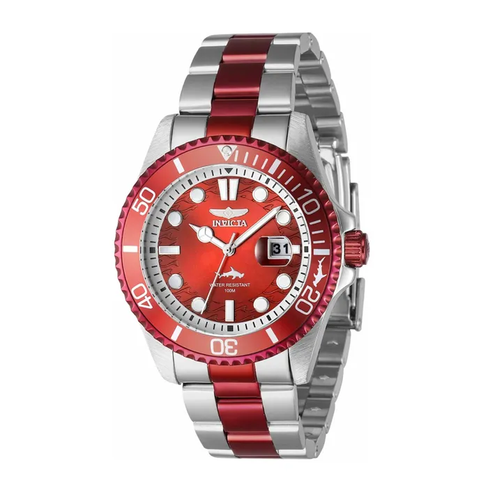 Invicta Mens Quartz Watch Pro Diver Red Dial Two Tone Steel Bracelet 40940 Invicta Bracelets Invicta Mens Quartz Watch Pro Diver Red Dial Two Tone Steel Bracelet 40940 Invicta Bracelets
