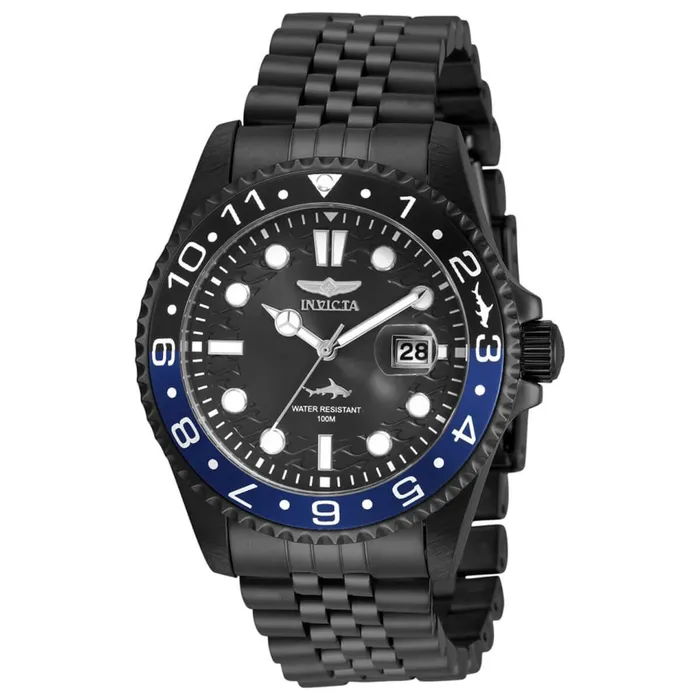 Invicta Mens Quartz Watch Pro Diver Rotating Bezel Black Dial Bracelet 30627 Invicta Bracelets