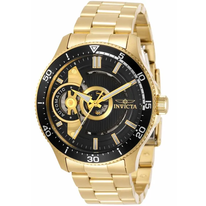 Invicta Mens Watch Pro Diver Automatic Black Dial Yellow Gold Bracelet 34053 Invicta Bracelets Invicta Mens Watch Pro Diver Automatic Black Dial Yellow Gold Bracelet 34053 Invicta Bracelets