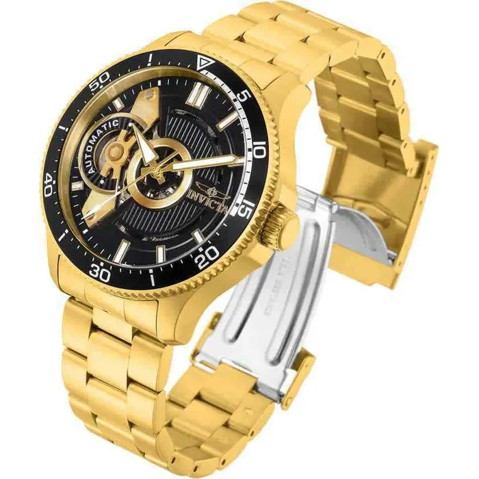 Invicta Mens Watch Pro Diver Automatic Black Dial Yellow Gold Bracelet 34053 Invicta Bracelets Invicta Mens Watch Pro Diver Automatic Black Dial Yellow Gold Bracelet 34053 Invicta Bracelets