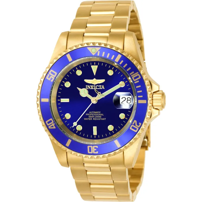 Invicta Mens Watch Pro Diver Automatic Blue Dial Yellow Gold Bracelet 8930OB Invicta Bracelets Invicta Mens Watch Pro Diver Automatic Blue Dial Yellow Gold Bracelet 8930OB Invicta Bracelets