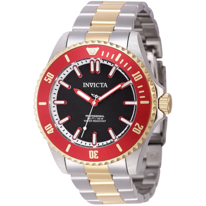 Invicta Mens Watch Pro Diver Quartz Black Dial Red Rotating Bezel Bracelet 46647 Invicta Bracelets Invicta Mens Watch Pro Diver Quartz Black Dial Red Rotating Bezel Bracelet 46647 Invicta Bracelets