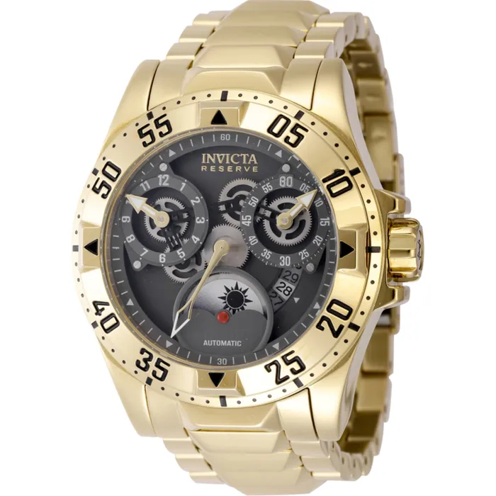 Invicta Mens Watch Reserve Excursion Automatic Yellow Gold Steel Bracelet 47571 Invicta Bracelets Invicta Mens Watch Reserve Excursion Automatic Yellow Gold Steel Bracelet 47571 Invicta Bracelets