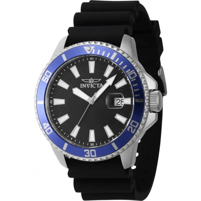 Invicta Rings Invicta Mens Quartz Watch Pro Diver Date BlueSilver Tone Bezel Black Dial 46130 Invicta Rings Invicta Mens Quartz Watch Pro Diver Date BlueSilver Tone Bezel Black Dial 46130