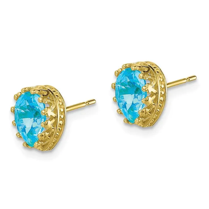 Jewelry Earrings 10k Tiara Collection 8mm Polished Pear Sky Blue Topaz Earrings Jewelry Earrings 10k Tiara Collection 8mm Polished Pear Sky Blue Topaz Earrings