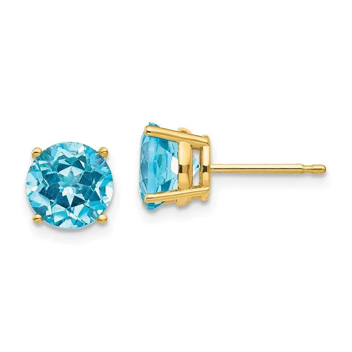 Jewelry Earrings 14k 7mm Round Earring Mountings No Stones Included No Backs Jewelry Earrings 14k 7mm Round Earring Mountings No Stones Included No Backs