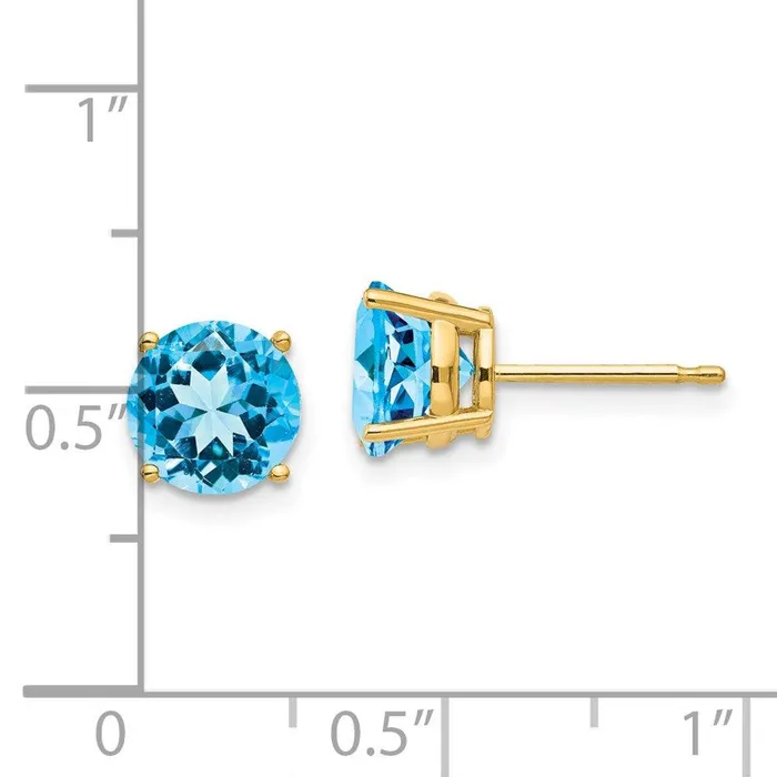 Jewelry Earrings 14k 7mm Round Earring Mountings No Stones Included No Backs Jewelry Earrings 14k 7mm Round Earring Mountings No Stones Included No Backs