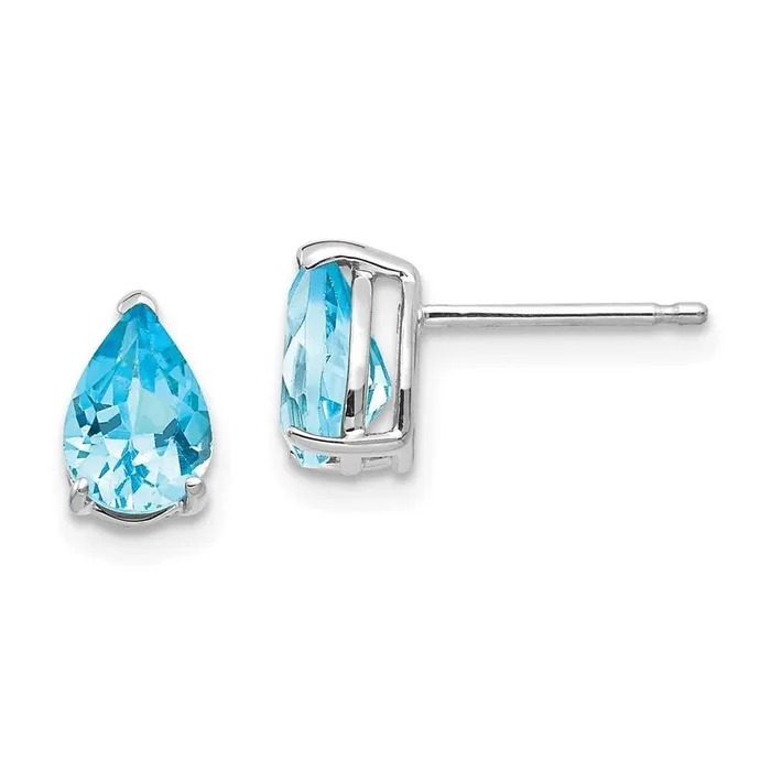 Jewelry Earrings 14k White Gold 7x5 Pear Earring Mountings No Stones Included No Backs Jewelry Earrings 14k White Gold 7x5 Pear Earring Mountings No Stones Included No Backs