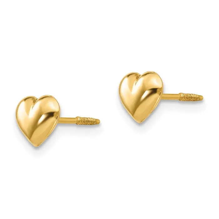 Jewelry Earrings Madi K Kids 14k Sm Puffed Heart Earrings Jewelry Earrings Madi K Kids 14k Sm Puffed Heart Earrings