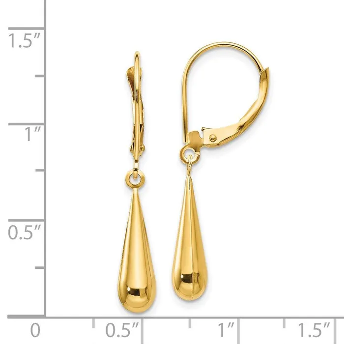 Jewelry Earrings Madi K Kids 14k Teardrop Dangle Leverback Earrings Jewelry Earrings Madi K Kids 14k Teardrop Dangle Leverback Earrings