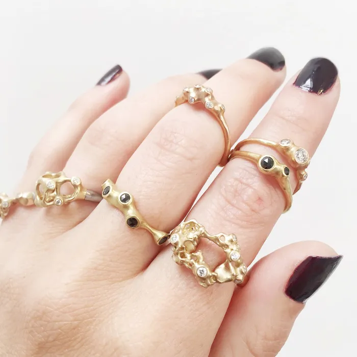 Johnny Ninos Rings Rose Gold Barnacle Ring