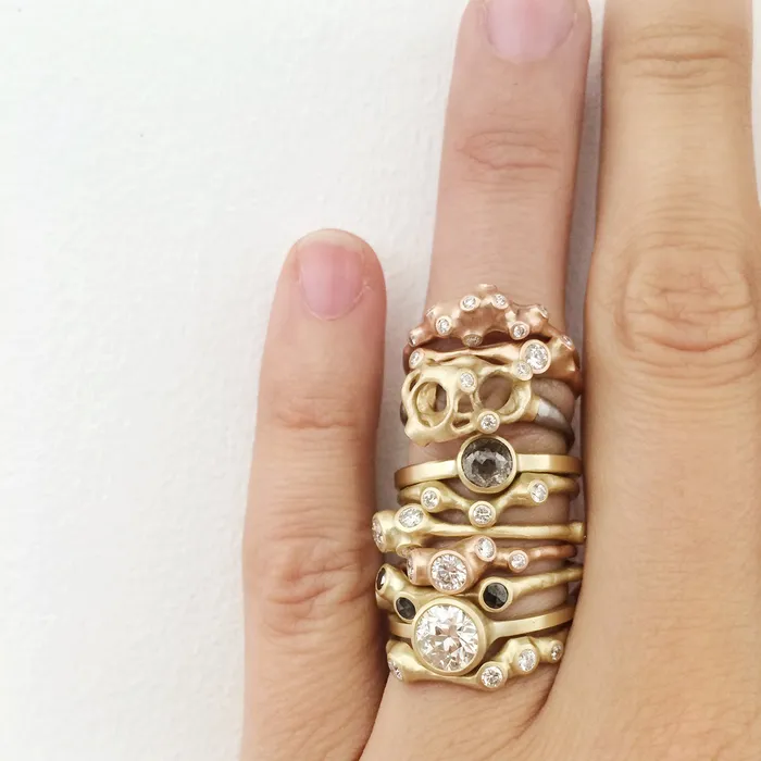 Johnny Ninos Rings Rose Gold Barnacle Ring