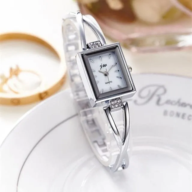 JW Womens Fine Fashion Rose Gold Luxury Rhinestone Bracelet Watch Divine Inspiration Styles Bracelets