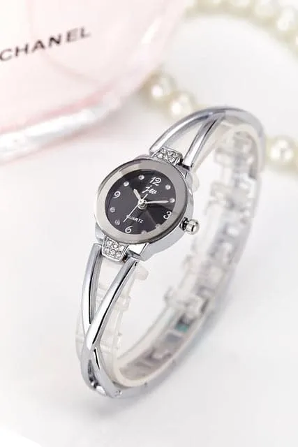 JW Womens Fine Fashion Rose Gold Luxury Rhinestone Bracelet Watch Divine Inspiration Styles Bracelets