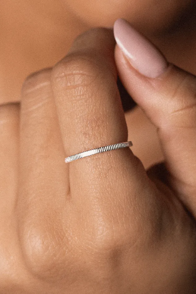 Kty Rings Little Gear Ring Silver