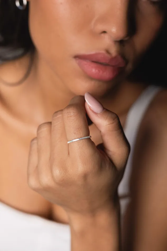 Kty Rings Little Gear Ring Silver