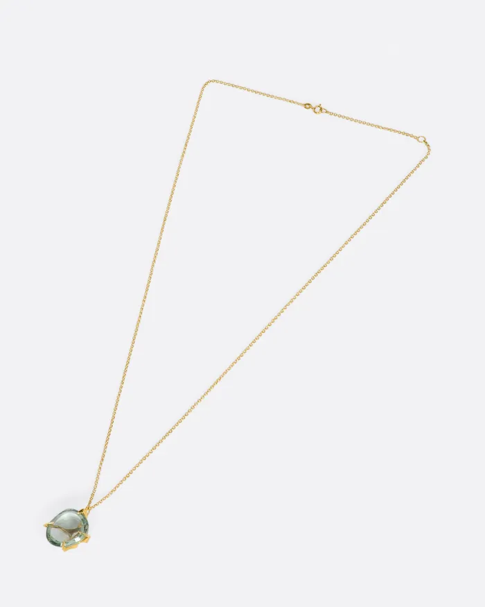 KIKA ALVARENGA Necklaces Green Quartz Envolto Necklace