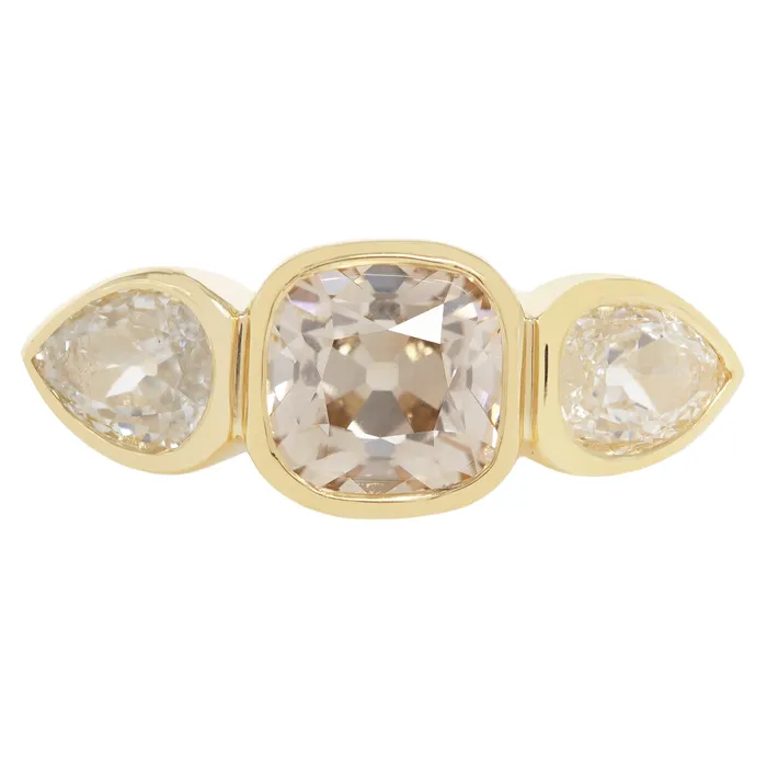 Lauren Wolf Jewelry Golden Brilliance Diamond Ring Rings