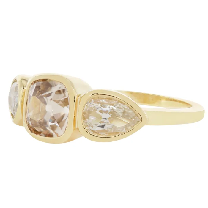 Lauren Wolf Jewelry Golden Brilliance Diamond Ring Rings