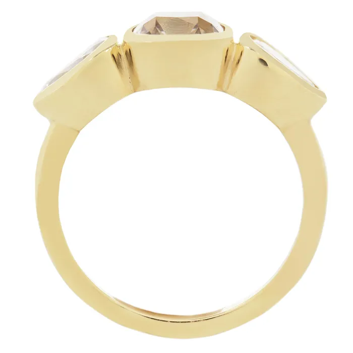 Lauren Wolf Jewelry Golden Brilliance Diamond Ring Rings