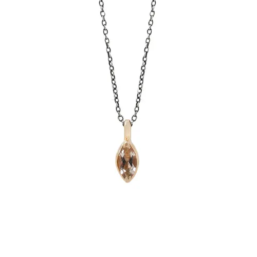 Lauren Wolf Jewelry Necklaces Morganite Marquise Necklace