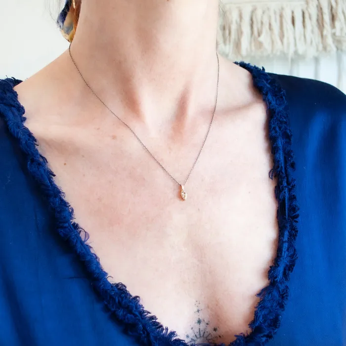 Lauren Wolf Jewelry Necklaces Morganite Marquise Necklace Lauren Wolf Jewelry Necklaces Morganite Marquise Necklace