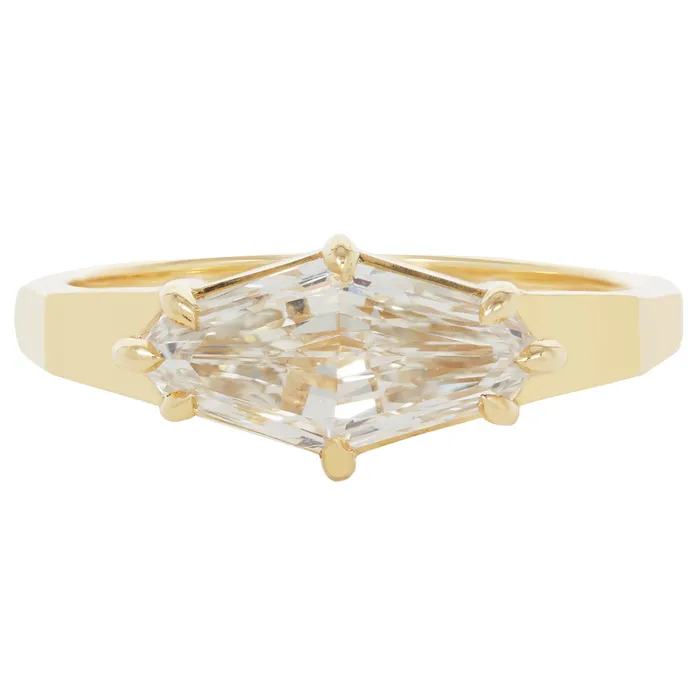 Lauren Wolf Jewelry Rings Crystalline Step Cut Diamond Ring