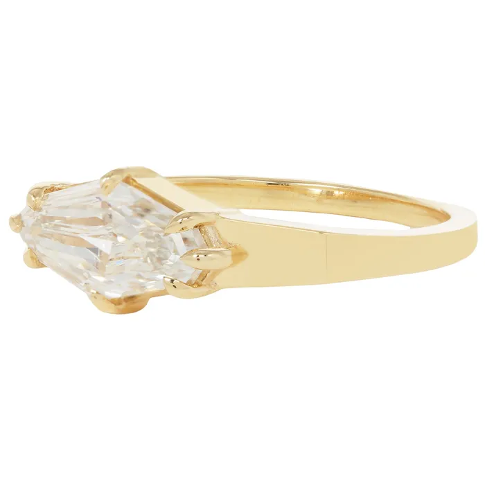 Lauren Wolf Jewelry Rings Crystalline Step Cut Diamond Ring