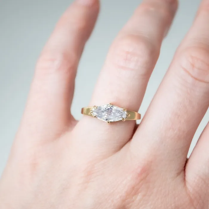 Lauren Wolf Jewelry Rings Crystalline Step Cut Diamond Ring