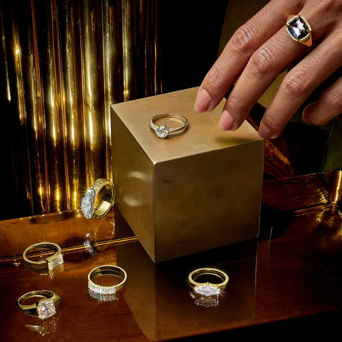 Lauren Wolf Jewelry Rings Crystalline Step Cut Diamond Ring