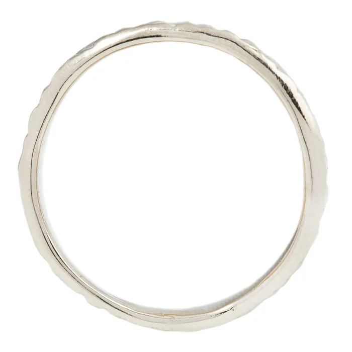 Lauren Wolf Jewelry White Gold Stingray Band Rings
