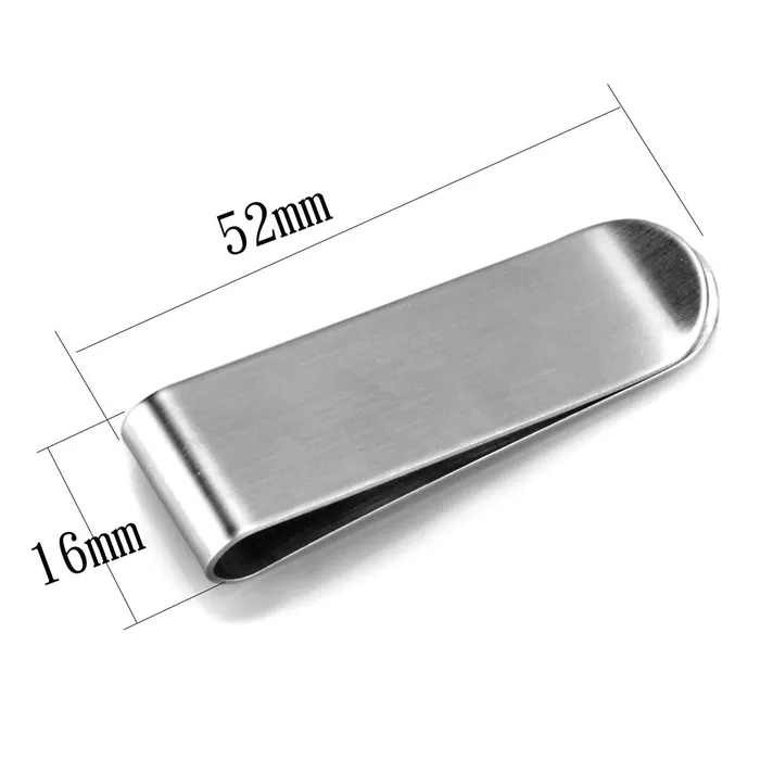 LO3379 High polished no plating Stainless Steel Money clip with No Stone Alamode Bracelets