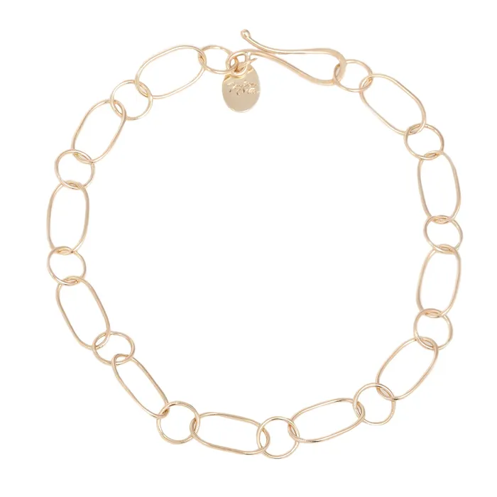Melissa Joy Manning Bracelets Oval and Round Chain Bracelet