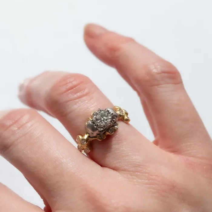 Memento Mori Diamond Ring Anthony Lent Rings