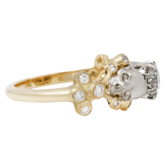 Memento Mori Diamond Ring Anthony Lent Rings
