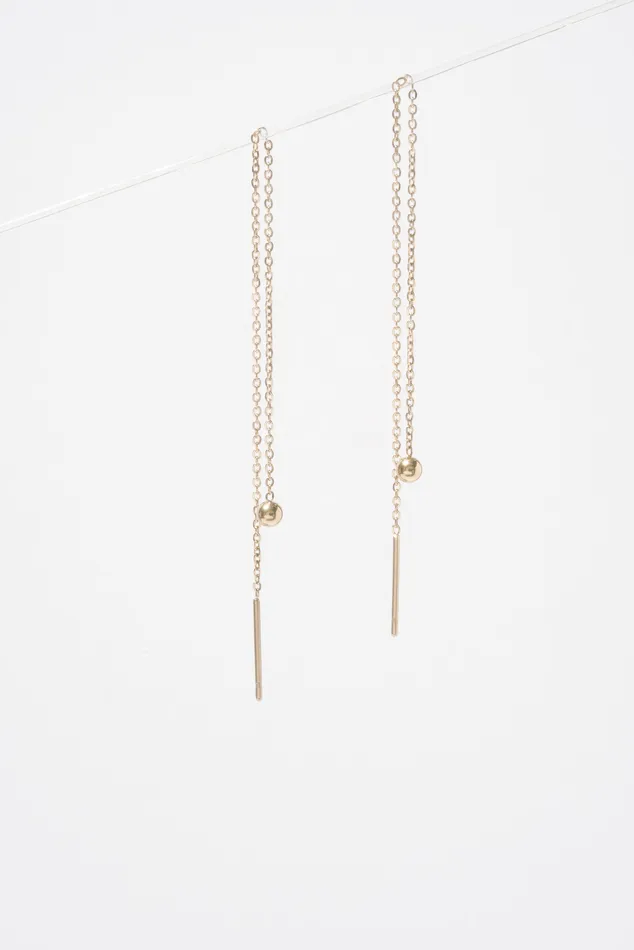 Mercury Drop Threader Earring Single READYMADE Earrings