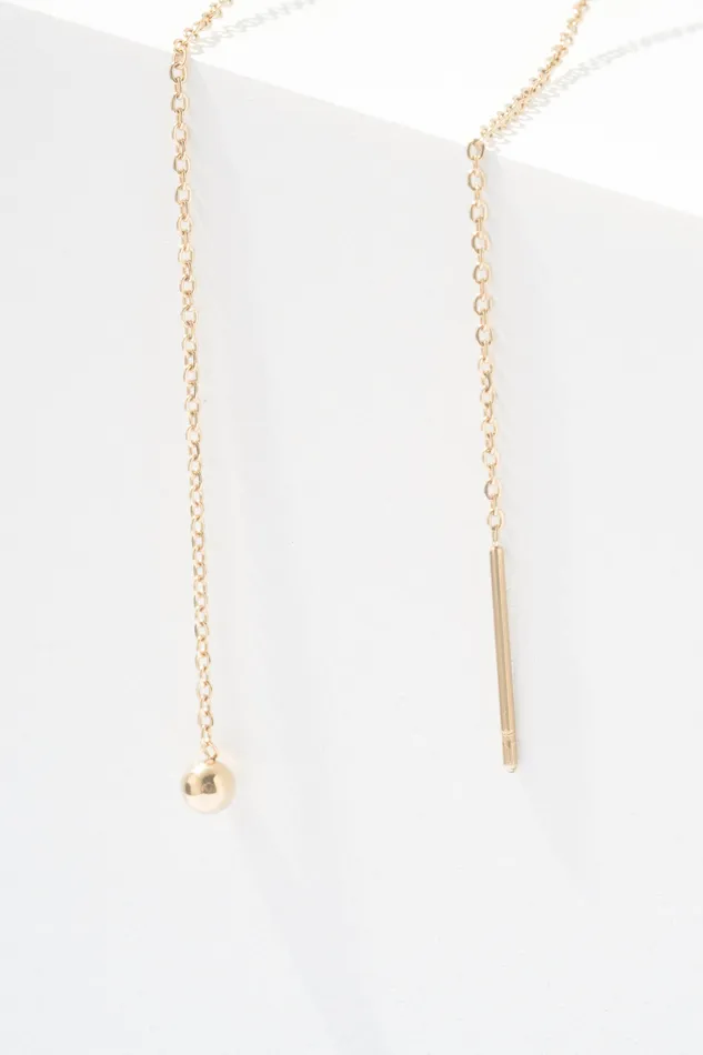 Mercury Drop Threader Earring Single READYMADE Earrings