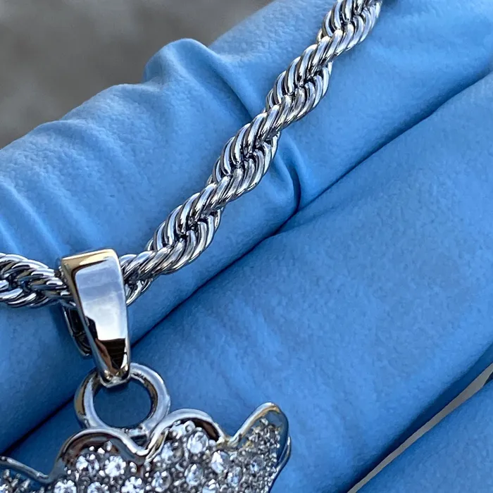 Money Bag Chain Hip Hop Pendant Silver Tone Iced Rope Necklace 24 Bling Cartel Necklaces Money Bag Chain Hip Hop Pendant Silver Tone Iced Rope Necklace 24 Bling Cartel Necklaces